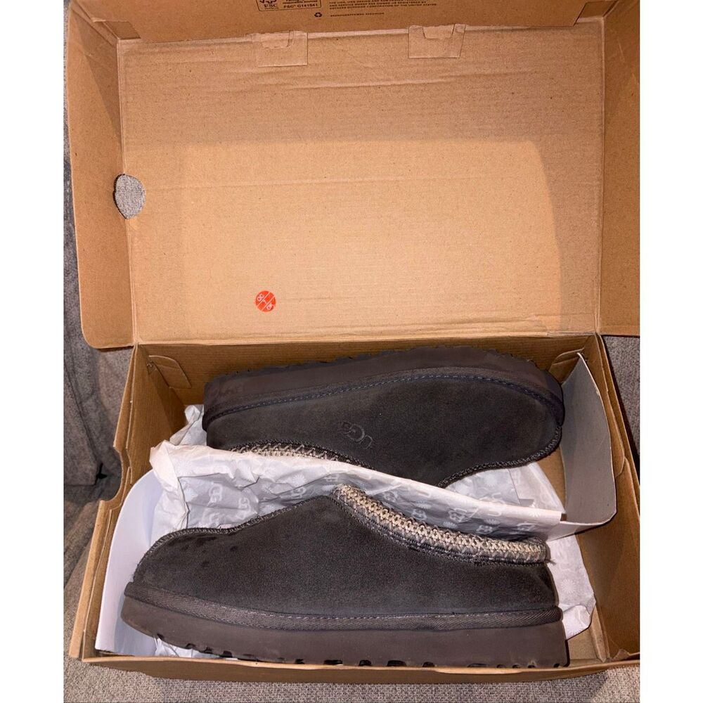 Ugg charcoal Tasman slides size 9
